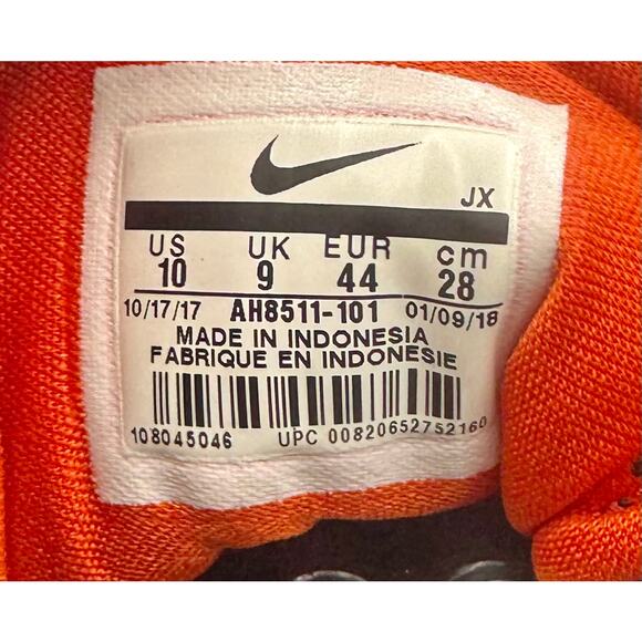 Nike Air Maestro 2 Ltd Ah8511-101 Sz  10 Men Rush Orange #  370 - Picture 7 of 8